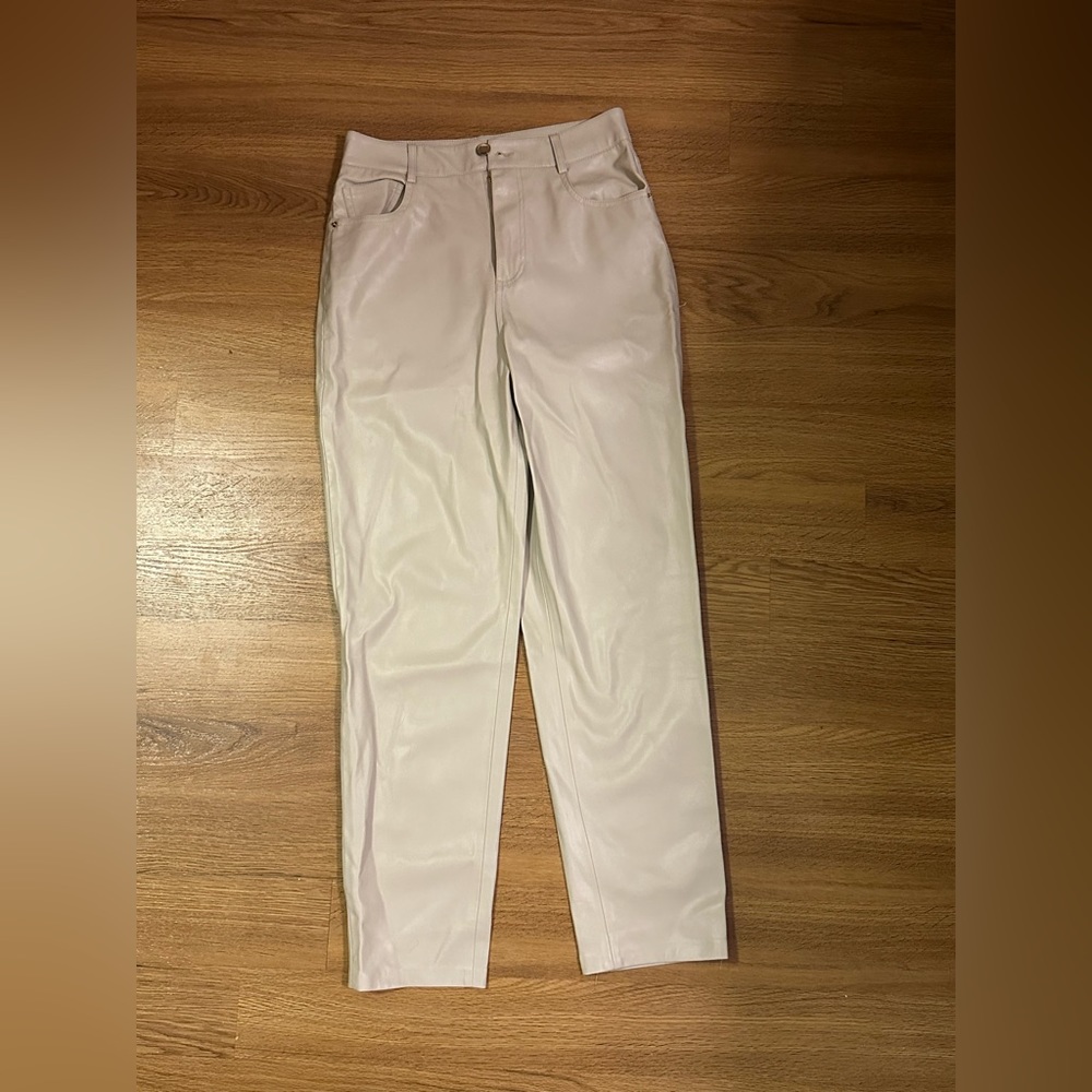 Zara Faux Leather Mom Fit Pants